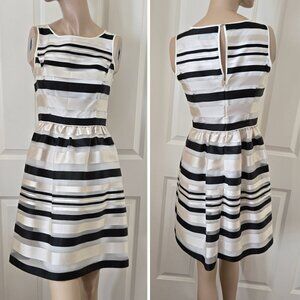 Banana Republic Woven Stripe Sheer Mini Dress SZ 2 (XS)